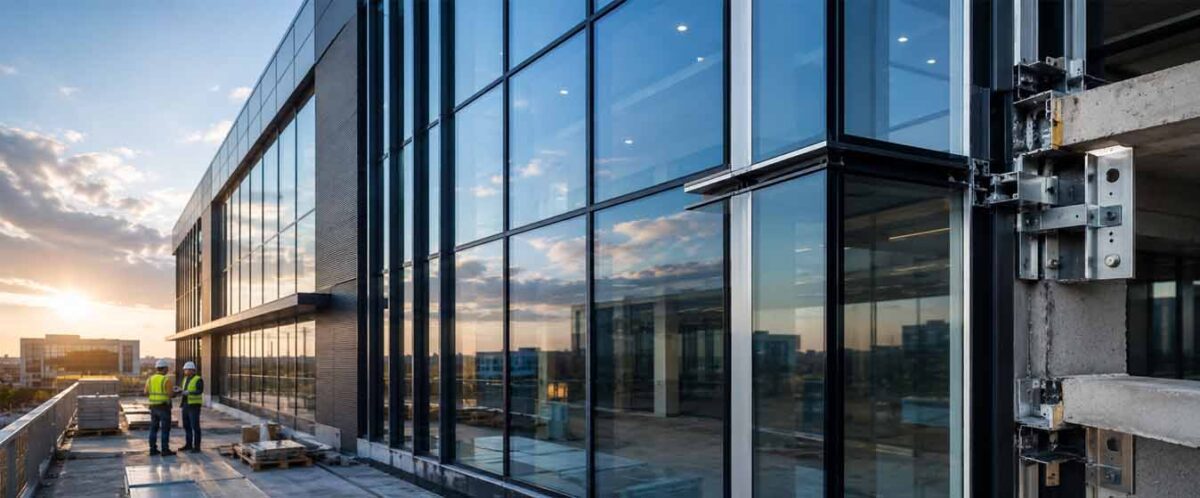aluminium glass curtain wall system